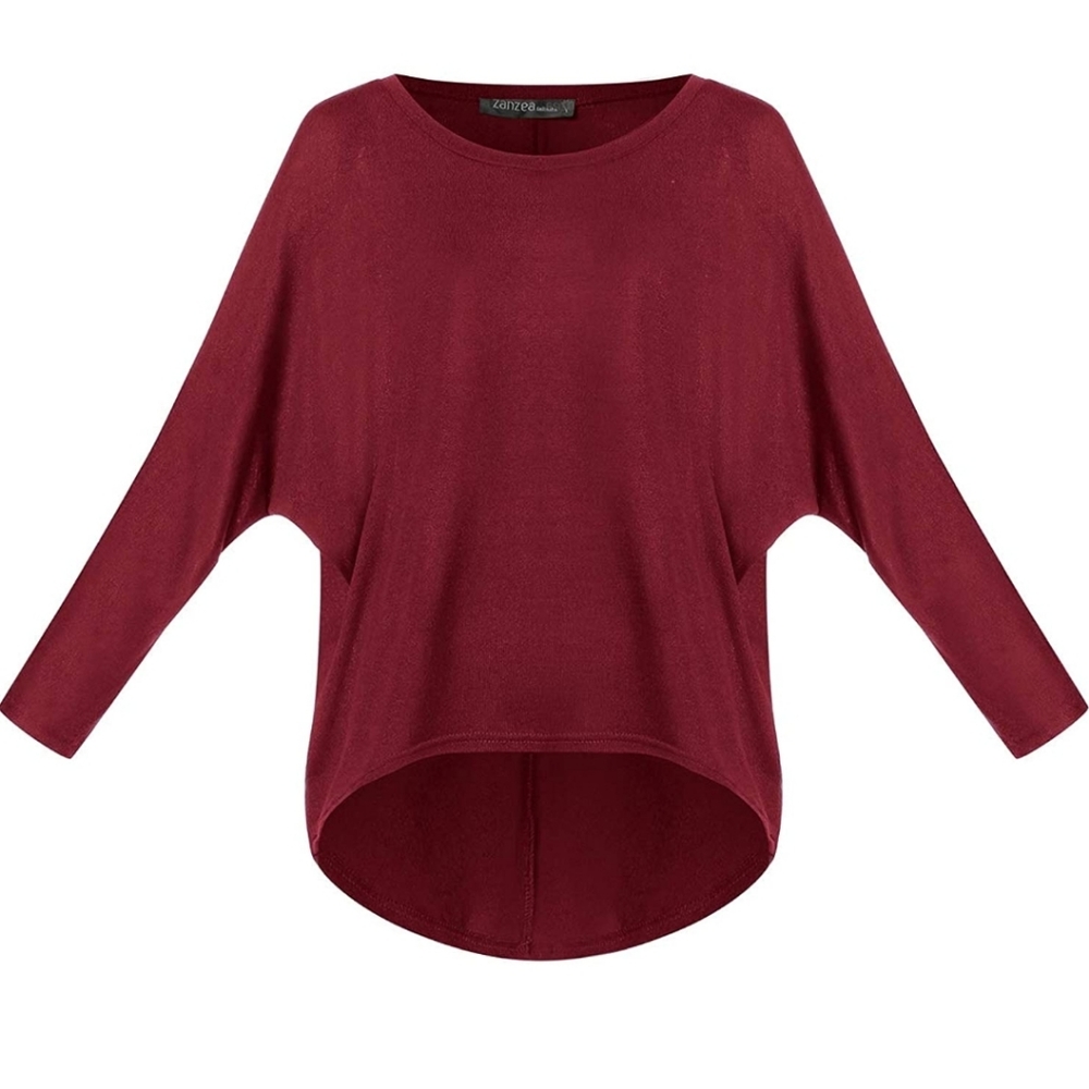 NWT-Womens Zanzea Off Shoulder Long Sleeve Blouse